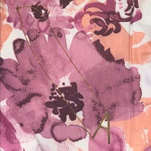 “A” initial necklace